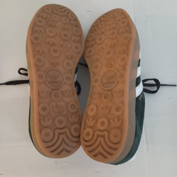 Adidas Gazelle Blue Suede Sneakers Brown Sole Men’s 6.5 Woman's 8 - Picture 10 of 14